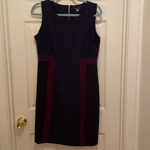 Sheath dress Navy/purple/black size 12